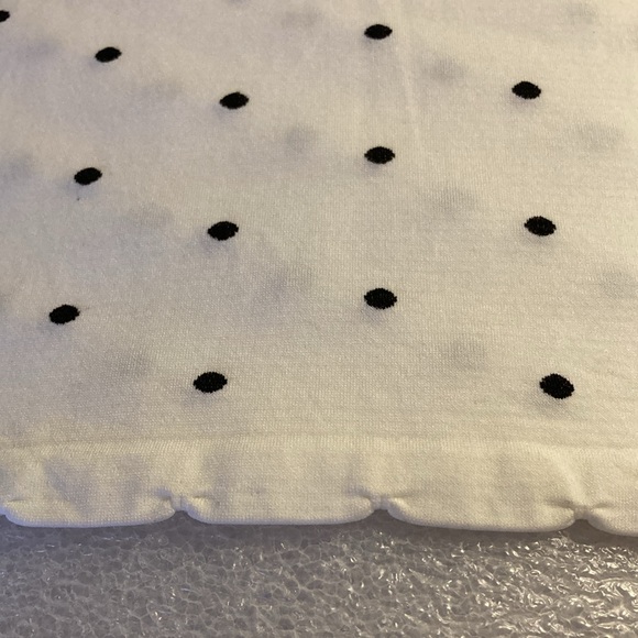 NWOT - Majora White & Black Stitched Polka Dot Scalloped Edge Camisole - Sz L - Picture 6 of 16